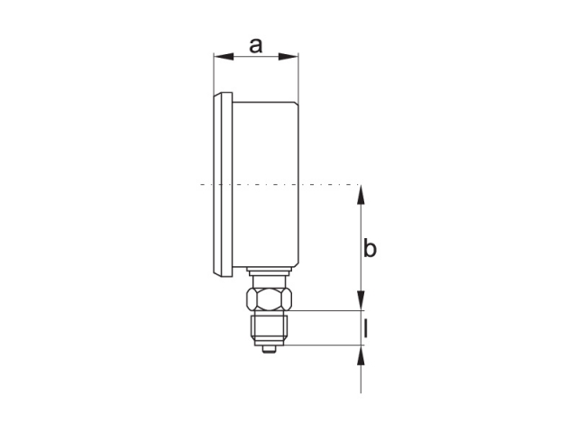 Radial-Manometer Durchmesser: 40 mm, 50 mm
